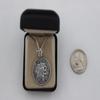 Silver Tone St Saint Christopher Medal, 1 Inch Diameter view 3