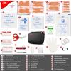 I GO 85 Pieces Hard Shell Mini Compact First Aid Kit, Small Personal Emergency Survival Kit for Travel Hiking Camping Backpacking Hunting Marine Car, Black view 4