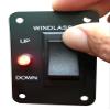 Marine Boat Anchor Windlass Winch Switch Aluminum Plate 2 Way LED Light view 1