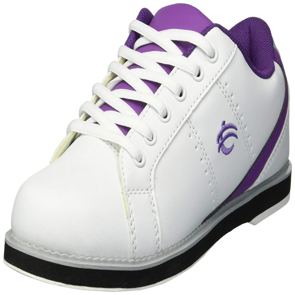 BSI Women's 460 Classic Bowling Shoe - Lightweight Shoes with Cushioned Support for Women, Purple & White, Size 11
