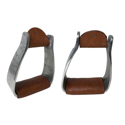 Tahoe Tack Angled Knee Relief Heavyweight Adult Western Stirrups