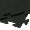 Rubber-Cal Armor-Lock (Fitness) Interlocking Rubber Tiles - 3/8 x 20 x 20 inch - Pack of 6 Solid Rubber Tiles, 16.5 Square Feet Coverage - Black Gym Mats view 2
