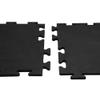 Rubber-Cal Armor-Lock (Fitness) Interlocking Rubber Tiles - 3/8 x 20 x 20 inch - Pack of 6 Solid Rubber Tiles, 16.5 Square Feet Coverage - Black Gym Mats view 4