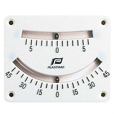 Nautos 51494 - Clinometer Twin Scale  6 and 45 Double Reading - 1 Graduation, up to 6 or 5 Graduation, up to 45| Plastimo