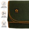 Arcturus Military Wool Blanket - Warm, Thick, Washable - Great for Outdoors, Camping, Stadium Blanket, Picnics, Travel - Car & Bushcraft Survival Kits (Olive Green) view 2