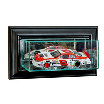 Perfect Cases NASCAR Wall Mounted 1/24th Glass Display Case, Black