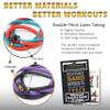 Resistance Bands Set for Men, Women, Exercise & Workout. Fitness Bands for Leg & Bicep Work. Workout Bands for Working Out. Stretch Bands for Physical Therapy. Strength Bands. Elastic Weight Training. view 2