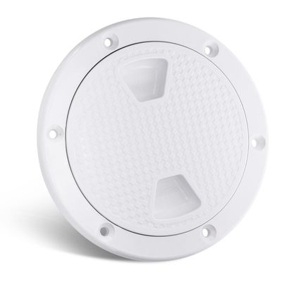 Amarine Made 7 inch Boat Round Non Slip Inspection Hatch Detachable Cover and Pre-drilled Holes in Deck Plate Easily to Install Cut Out Dia:7-1/2" Outside Dia: 9-4/5"