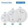 Amarine Made 7 inch Boat Round Non Slip Inspection Hatch Detachable Cover and Pre-drilled Holes in Deck Plate Easily to Install Cut Out Dia:7-1/2" Outside Dia: 9-4/5" view 2