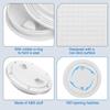 Amarine Made 7 inch Boat Round Non Slip Inspection Hatch Detachable Cover and Pre-drilled Holes in Deck Plate Easily to Install Cut Out Dia:7-1/2" Outside Dia: 9-4/5" view 4