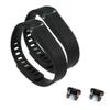 2pcs Large L Black Replacement Bands With Clasps Compatible with Fitbit FLEX Only/No tracker/Wireless Activity Bracelet Sport Wristband Fit Bit Flex Bracelet Sport Arm Band Armband view 1