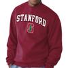 Campus Colors Adult Arch & Logo Soft Style Gameday Crewneck Sweatshirt (Stanford Cardinal - Cardinal, Small) view 1