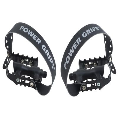 Power Grips Sport Pre-Assembled Strap/Pedal Kit, Black, X-Large