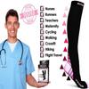 Physix Gear Compression Socks - Best Men & Womens Compression Socks for Circulation, Running, Nurses, Athletic Use Sock Compression, Blood Pressure Socks, Calcetines de Compresion, Black/Pink, L/XL view 4