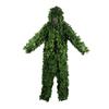 HYOUT Hooded Ghillie Suit Camo Suit Woodland and Forest Design Army Sniper Military 3D Green Leaf Clothing for Jungle Hunting Shooting Airsoft Wildlife Party view 1