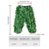 HYOUT Hooded Ghillie Suit Camo Suit Woodland and Forest Design Army Sniper Military 3D Green Leaf Clothing for Jungle Hunting Shooting Airsoft Wildlife Party view 4