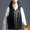HILASON Safety Tall Collar Bull Riding Vest, Black, Unisex-Adults, Sleeveless, Leather, Protective, Equestrian, Rodeo, Vest view 4