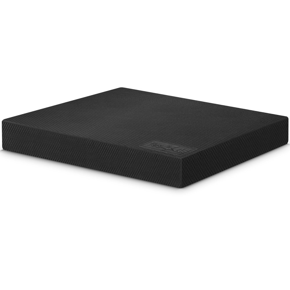 Yes4All Balance Pad, Nonslip TPE Foam Balance Pad with Upgraded Sizes - L, XL, XXL Balance Mat for Fitness, Yoga & Stability Training - Multicolor Options - L, Black