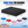 Yes4All Balance Pad, Nonslip TPE Foam Balance Pad with Upgraded Sizes - L, XL, XXL Balance Mat for Fitness, Yoga & Stability Training - Multicolor Options - L, Black view 2