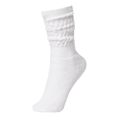 BRUBAKER Womens or Mens Fitness Workout Slouch Socks Gym White EU 39-42 / US 7.5-10