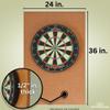 Jelinek Cork Dart Board Backer Wall Protector 36 x 24 x 0.5 Inches view 2