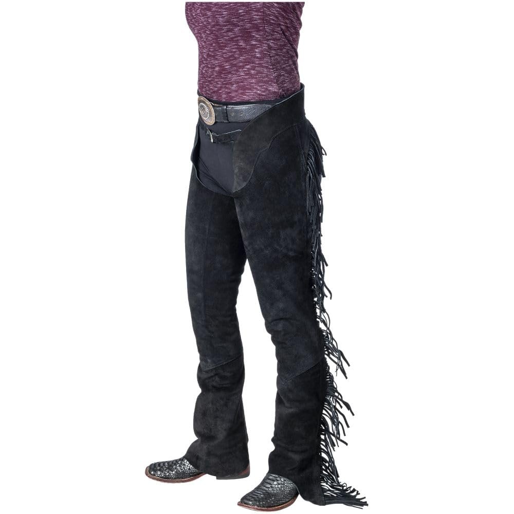 Tough 1 Show Stopper Equitation Chaps Medium Black