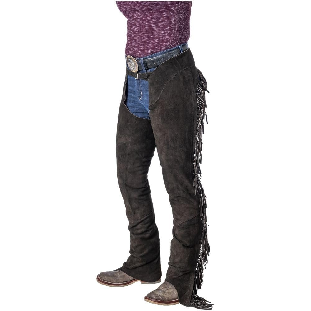 Tough 1 Show Stopper Equitation Chaps Medium Brown