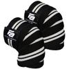 Fit Active Sports Knee Wraps for Weightlifting  72 Elastic Knee Support Straps with Non-Slip Hook & Loop Closure  Knee Protection for Squats, Powerlifting, Cross Training  1 Pair view 1