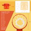 Breakaway Double Spring Basketball Rim, Heavy Duty Pro Slam Flex Rim Replacement 5/8-In, Standard Goal Reinforced Mounting Bracket Fit Most Size Backboards Indoor and Outdoor view 3