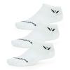 Swiftwick - PERFORMANCE ZERO (3 Pairs) Running Socks, Golf Socks, Durable, Cushioned No-Show (White, Large) view 1