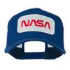 NASA Logo Embroidered Patched Mesh Back Cap - Royal OSFM view 1