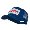 NASA Logo Embroidered Patched Mesh Back Cap - Royal OSFM view 2