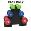CAP Barbell SDV-0 Dumbbell Stand, Black view 2