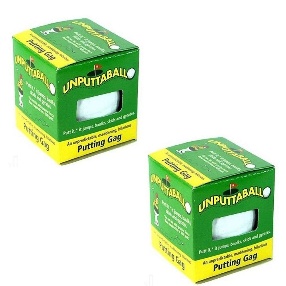 2 Pieces of The Un-puttable Joke Golf Balls