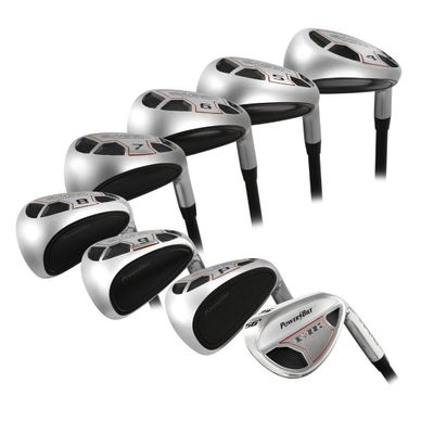 Powerbilt Golf EX-550 Hybrid Iron Set, Men's Right Handed 4-SW (8 Clubs), Senior Flex Graphite