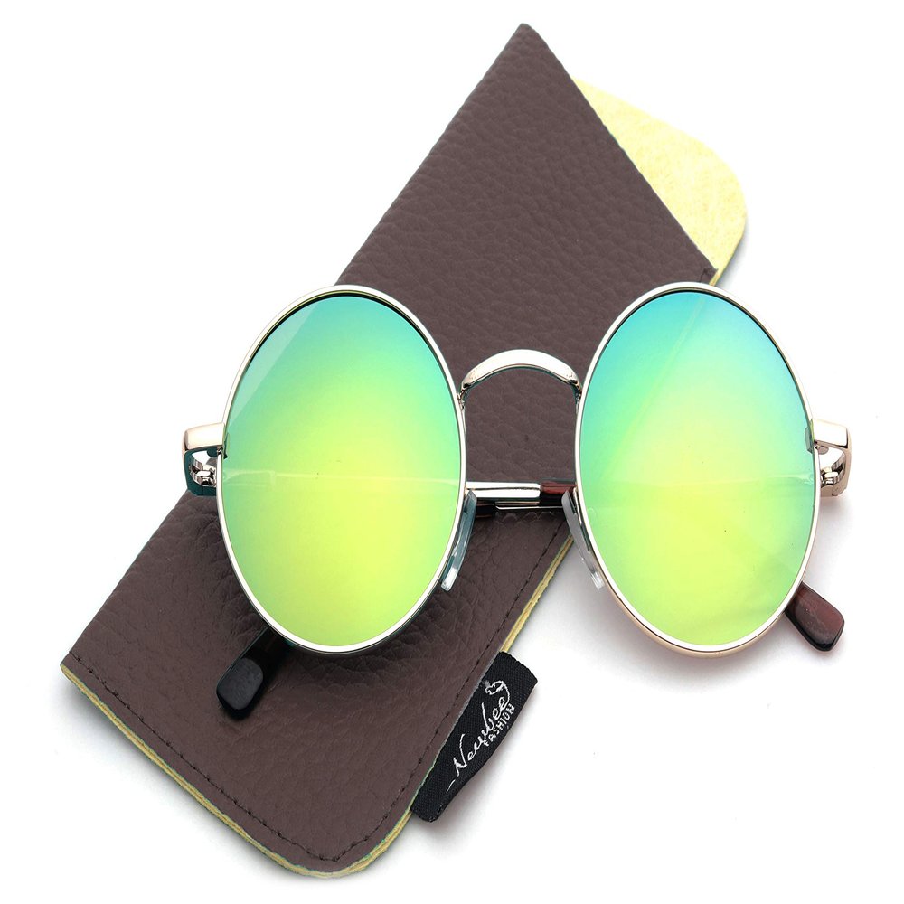 Glasses Hippy Vintage Retro Round Sunglasses & Clear Lens Glasses