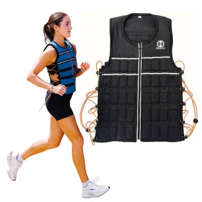 Hyperwear Hyper Vest ELITE Weighted Vest  Medium  10 lb Included  Jet Black