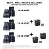 Hyperwear Hyper Vest ELITE Weighted Vest  Medium  10 lb Included  Jet Black view 4