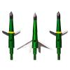 Swhacker #207 Broadheads, 100 Grain, 2.0 Cut, Green, 3-Pack | 2-Blade Hunting Broadheads with Practice-Ready Accuracy view 1