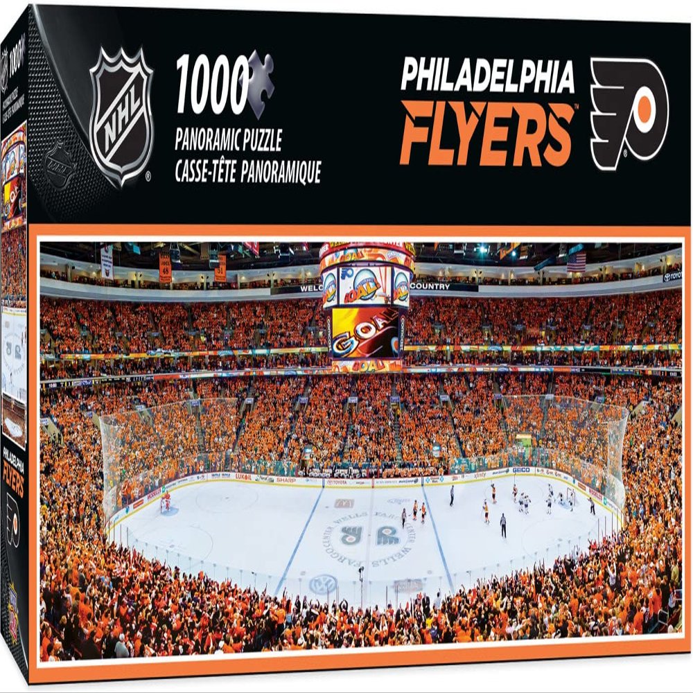 MasterPieces 1000 Piece Sports Jigsaw Puzzle - NHL Philadelphia Flyers Center View Panoramic - 13"x39"