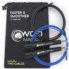 WOD Nation Jump Rope - Black Alloy Steel, Adjustable Length - Speed Jump Rope for Men & Women - Boxing & MMA Home Workout Equipment - Gym Fitness Equipment & Cardio Gear view 1