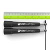 WOD Nation Jump Rope - Black Alloy Steel, Adjustable Length - Speed Jump Rope for Men & Women - Boxing & MMA Home Workout Equipment - Gym Fitness Equipment & Cardio Gear view 3