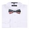 BUYYOURTIES Red - White - Blue - American Flag Self Tie Bow Tie view 2