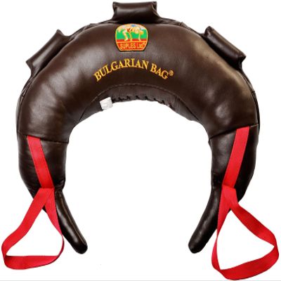 Bulgarian Bag *Suples Original - Genuine Leather (26 lbs) - Free Instructional Link Included! Fitness, Wrestling, Judo, Grappling, Functional Training, MMA, Sandbag