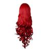 Rbenxia Curly Cosplay Wig Long Hair Heat Resistant Spiral Costume Wigs Anime Fashion Wavy Curly Cosplay Daily Party for Adult Red 32" 80cm view 1