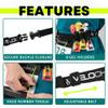 VeloChampion Lightweight Running Belt Waist Pack for Men Women. 6 Energy Gel Loops. Elasticated Fit Race Number Holder - No Pins Needed - 2 or 3 Toggle Style view 3