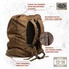 Rig'Em Right Waterfowl 600D Molded Recon Decoy Bird Hunting Bag with Waist Belt and Mesh Bottom for Easy Draining - Secures 12-18 Decoys view 2