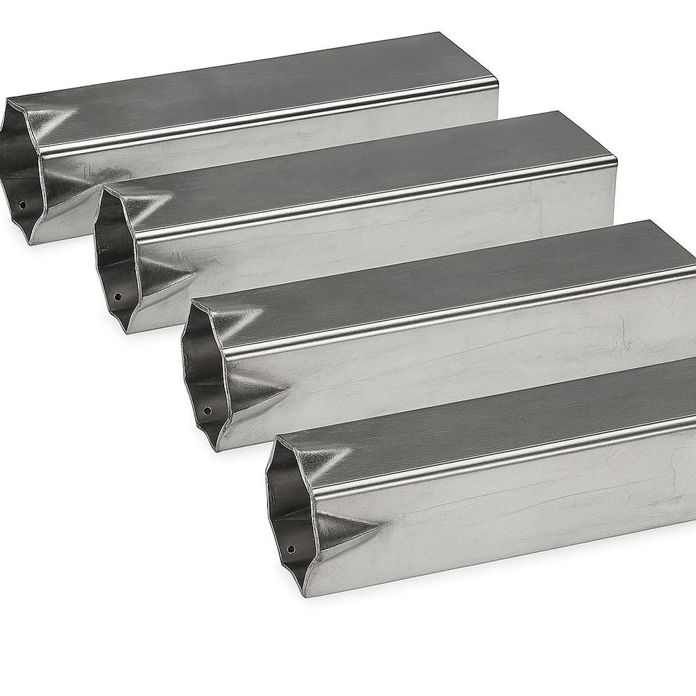 Markwort Ground Anchors Receptacles (4-Pack), Silver (GR8-4PK)
