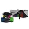 Skatro - Mini Cruiser Skateboard. 22x6inch Retro Style Plastic Board Comes Complete. Model: Black Rainbow view 2