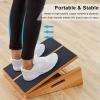 StrongTek Professional Wooden Slant Board, Adjustable Incline Board, and Calf Stretcher, Stretch Board - Extra Side-Handle Design for Portability, Full-Coverage view 2